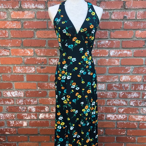 Dresses & Skirts - Vintage floral halter dresss